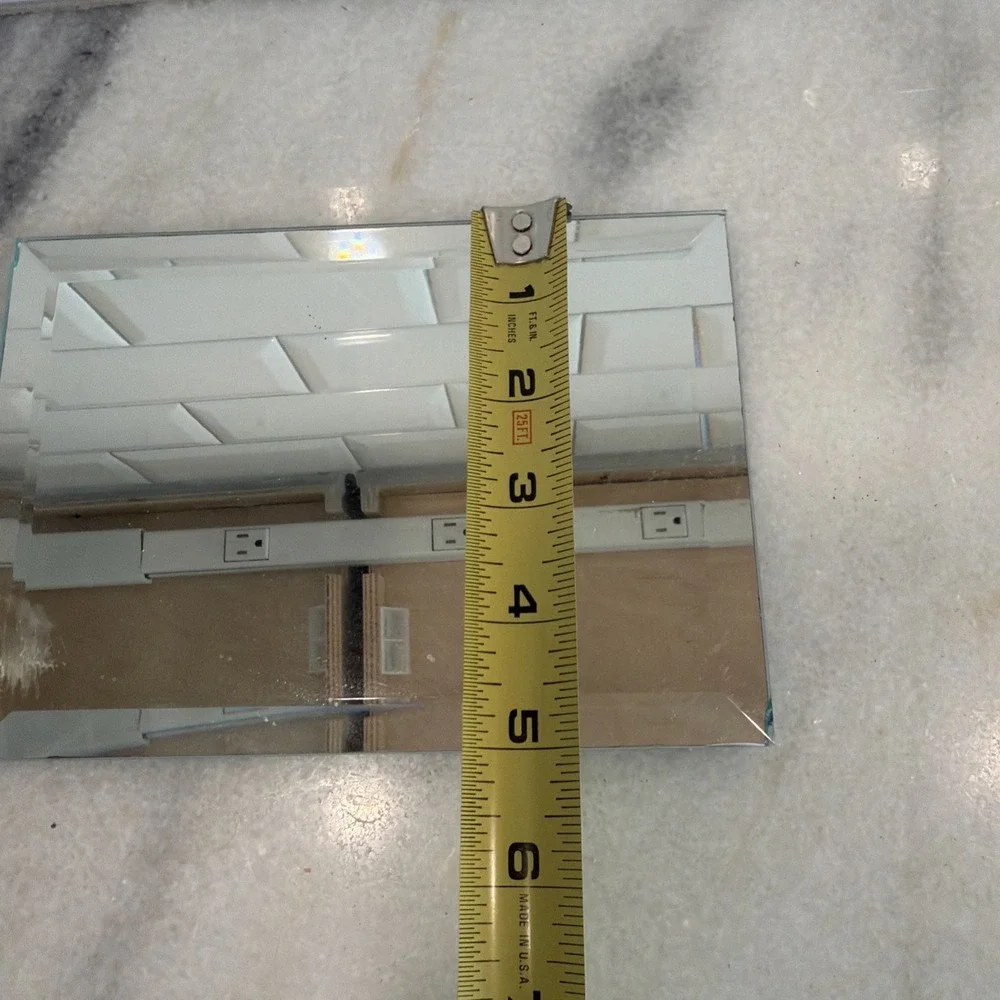 Beveled Display Mirror Tray